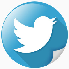 鸟通信标志网络鸣叫推特社交网络光泽闪耀