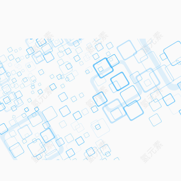 蓝色正方形几何图案