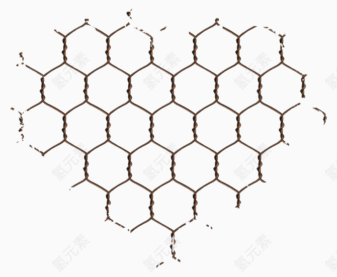 爱心型蜂窝巢