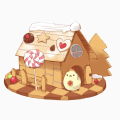 手绘小鸡小屋