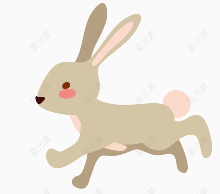卡通手绘小兔子 