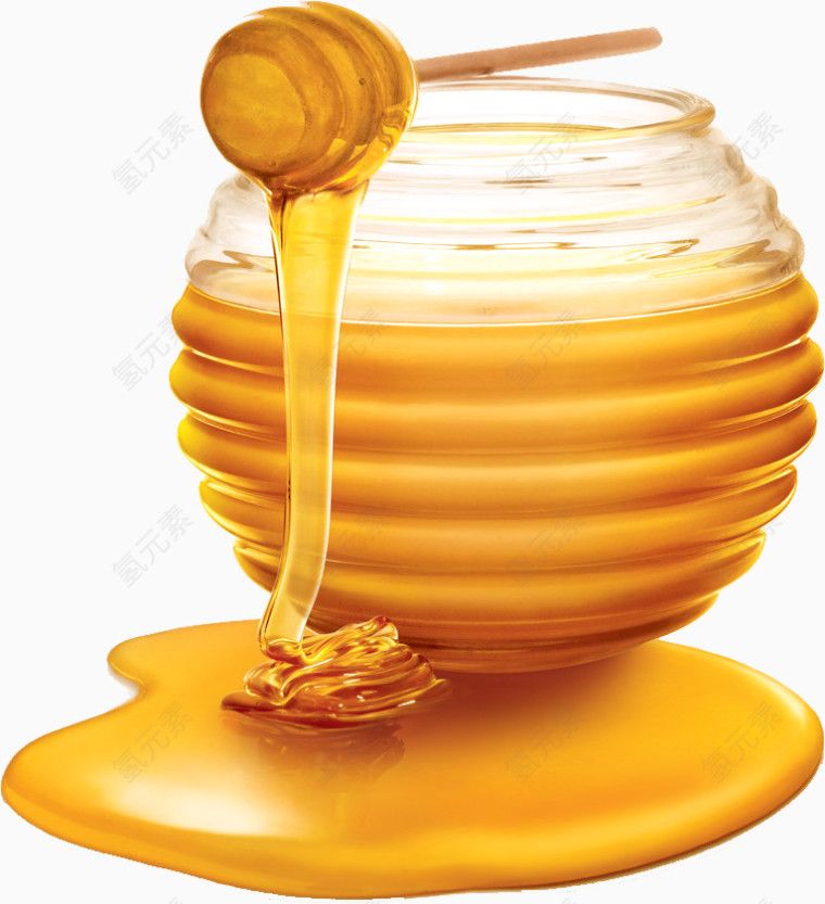蜂蜜搅蜜棒蜜罐