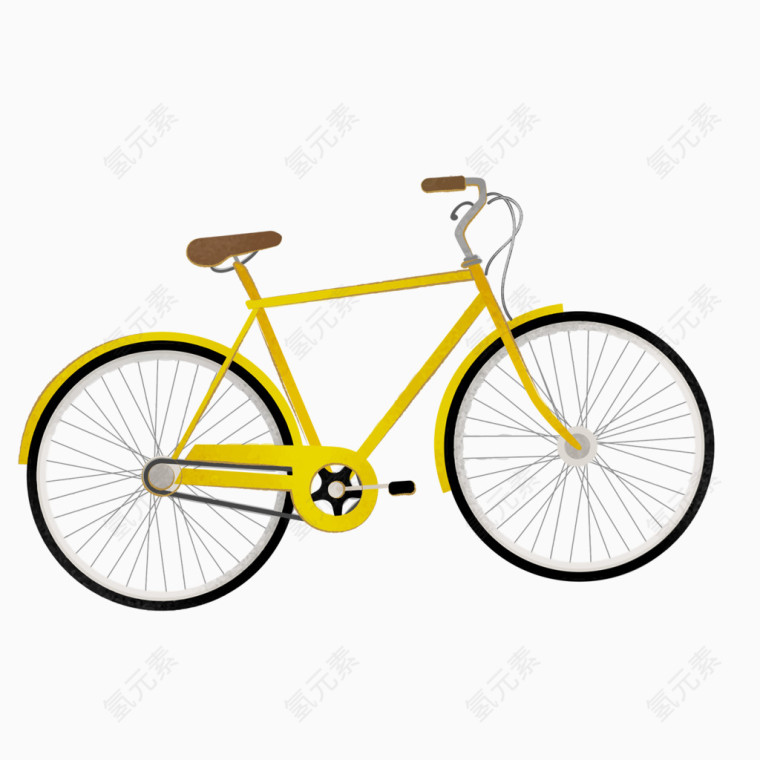 黄色自行车