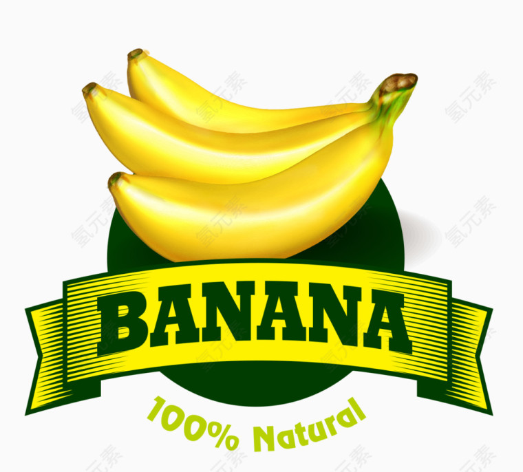 水果香蕉标签