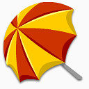 红黄雨伞