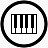 钢琴黑色的free-mobile-wp8-icons