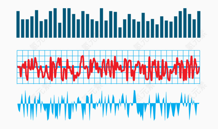 波形卡通统计矢量