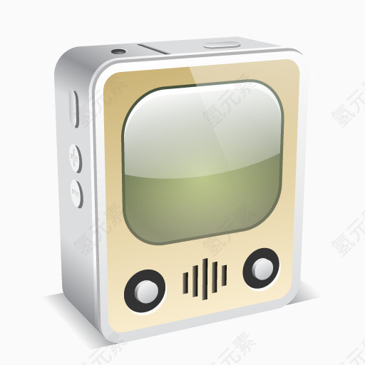 迷你白色的广播iphone-4-mini-icons