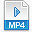 File extension mp 4 Icon