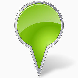 Map Marker Bubble Chartreuse Icon