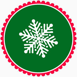 圣诞节雪片Green-christmas-social-media-icons