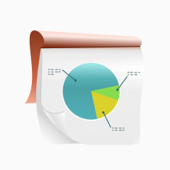 创意办公用品销售趋势表图标矢量素材