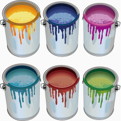 彩色油漆桶合集
