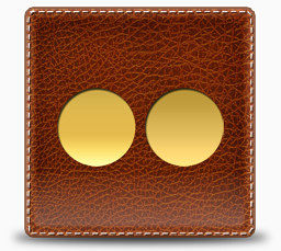 Gold-Leather-Social-Media-Icons