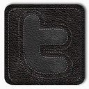 推特黑色的Android-Leather-Badges-icons