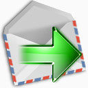邮件前进下一个是 的信封消息电子邮件信可以箭头对的好 啊暗玻璃