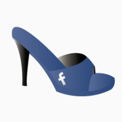 Facebook鞋鞋疯狂的社会图标