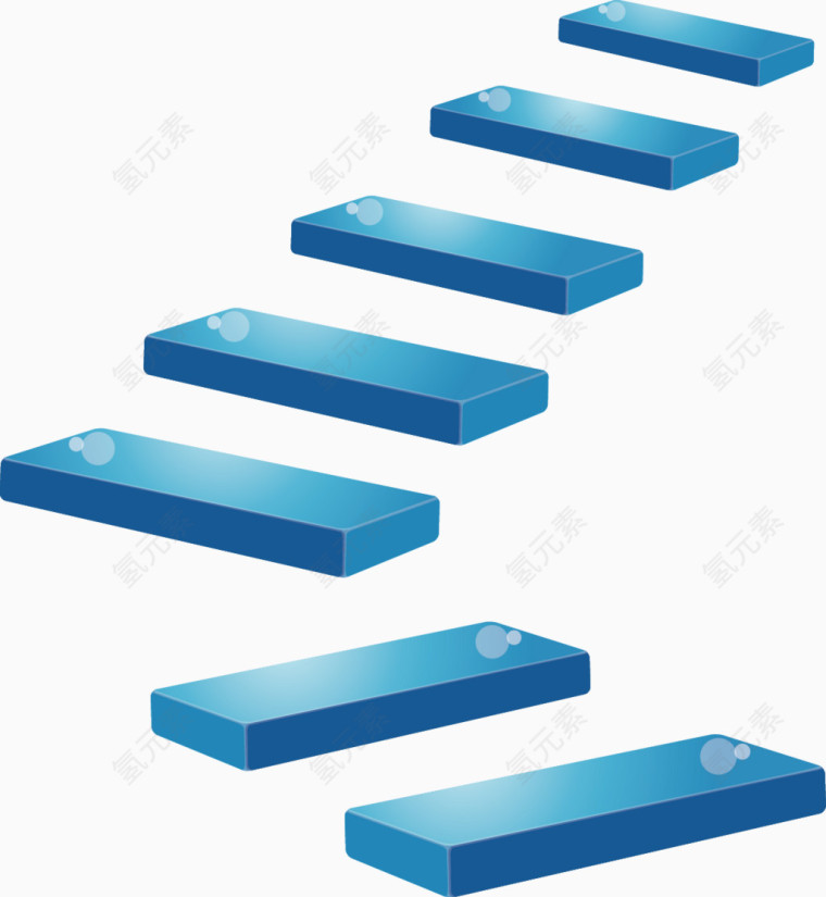  蓝色阶梯