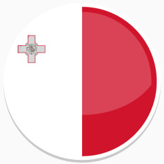 马耳他Flat-Round-World-Flag-icons