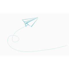 卡通手绘纸飞机