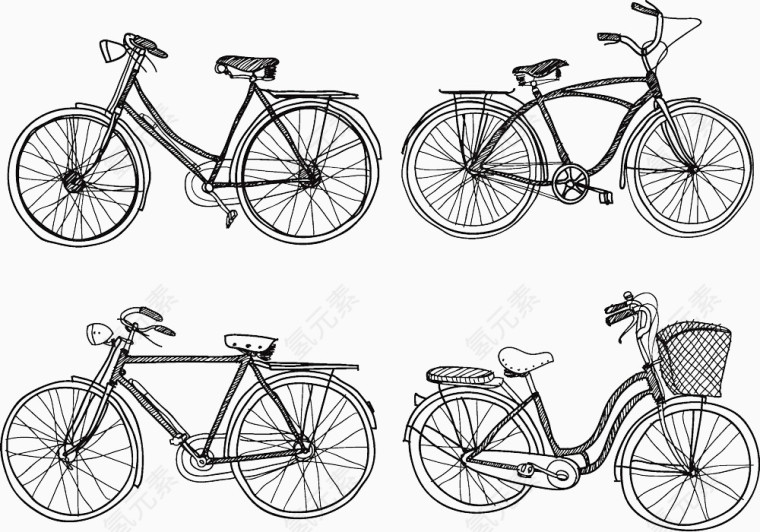 单车插画