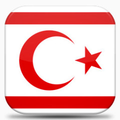 土耳其共和国的北部塞浦路斯V7-flags-icons