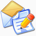 电子邮件应用程序邮件消息信信封iCandy初级工具栏