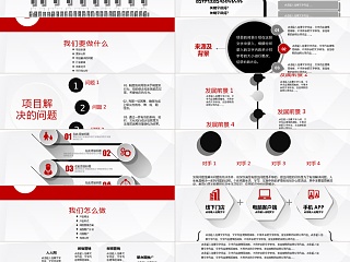 红色商业项目投资计划书