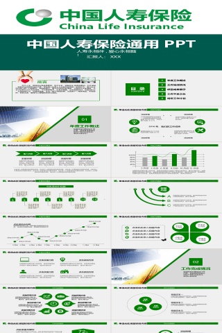 中国人寿保险行业PPT下载