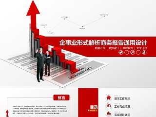 金融商务分析报告PPT模板