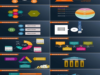 经济金融理财财务通用PPT模板