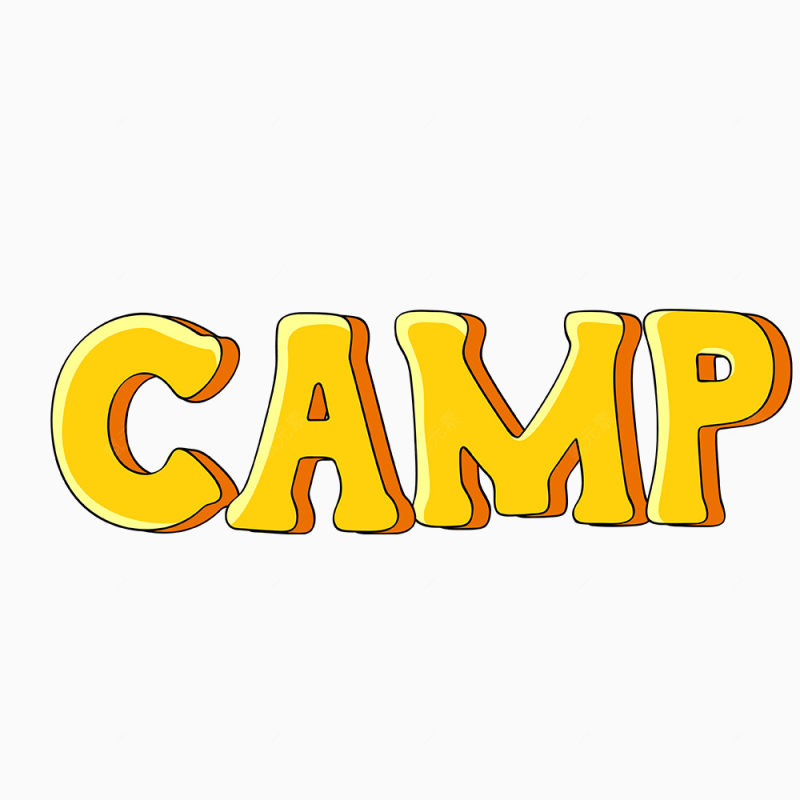 camp效果矢量文字下载