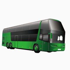 绿色大巴车