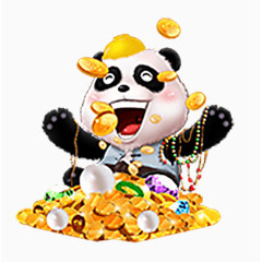 金银财宝开心大熊猫
