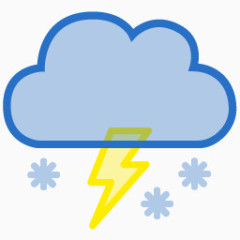 云黑暗闪电雪Vector-stylish-weather-icons