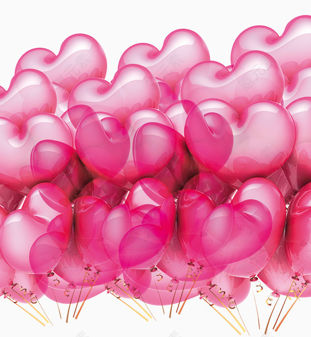 唯美风粉色气球