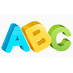 ABC英文字母立体