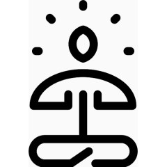 瑜伽Wellness-Line-Craft-icons