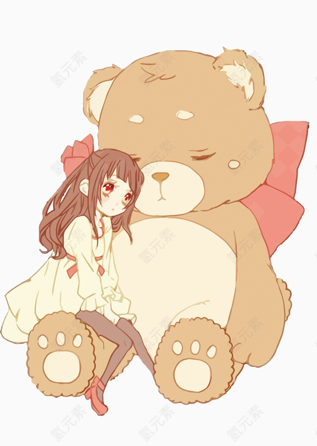 小女孩和大熊