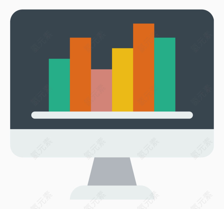 商务电脑图标元素
