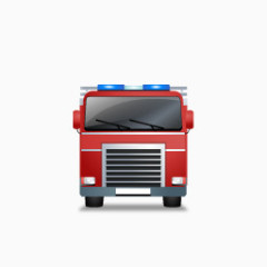 Fire Truck Front Red Icon