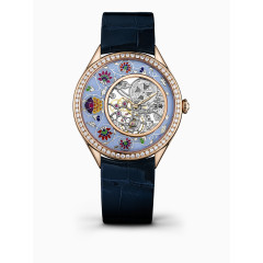 江诗丹顿女表蓝色雕花腕表手表