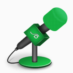 Microphone foam green Icon