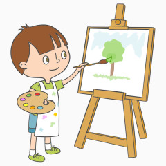 卡通儿童绘画美术