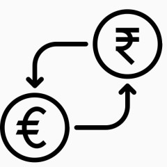 转换货币欧元金融钱卢比以货币转换-印度卢比