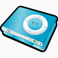 洗牌蓝色的iPod Shuffle