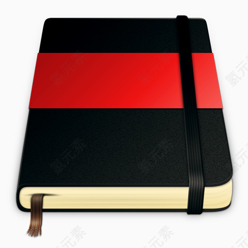 红色的笔记本Moleskine-Icons