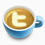 图标拿铁咖啡社会双胞胎Latte_Social_icons