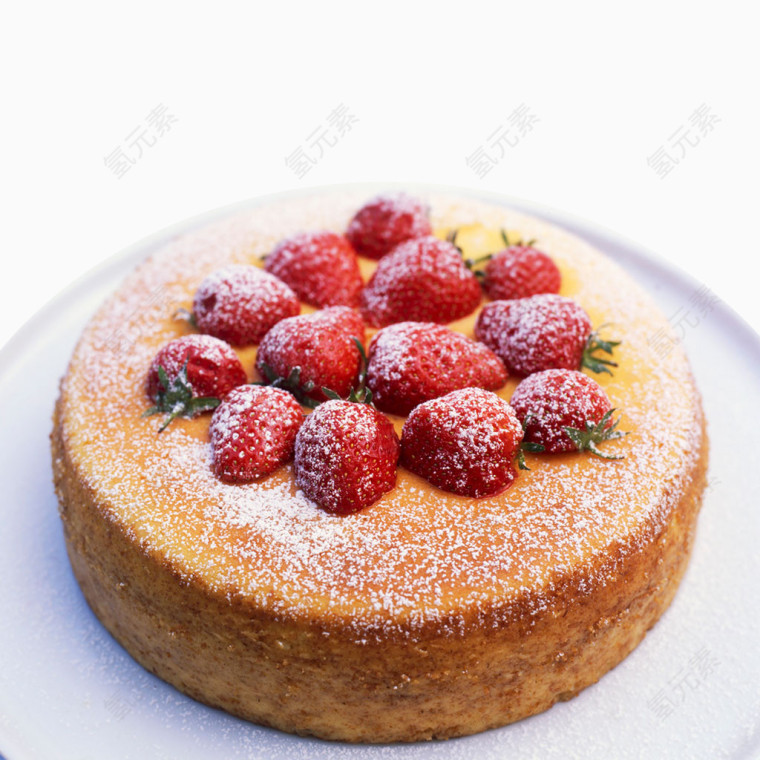 烤草莓蛋糕