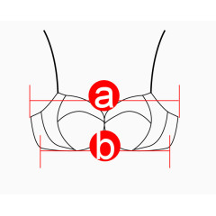 内衣线稿衣服测量简笔画线条